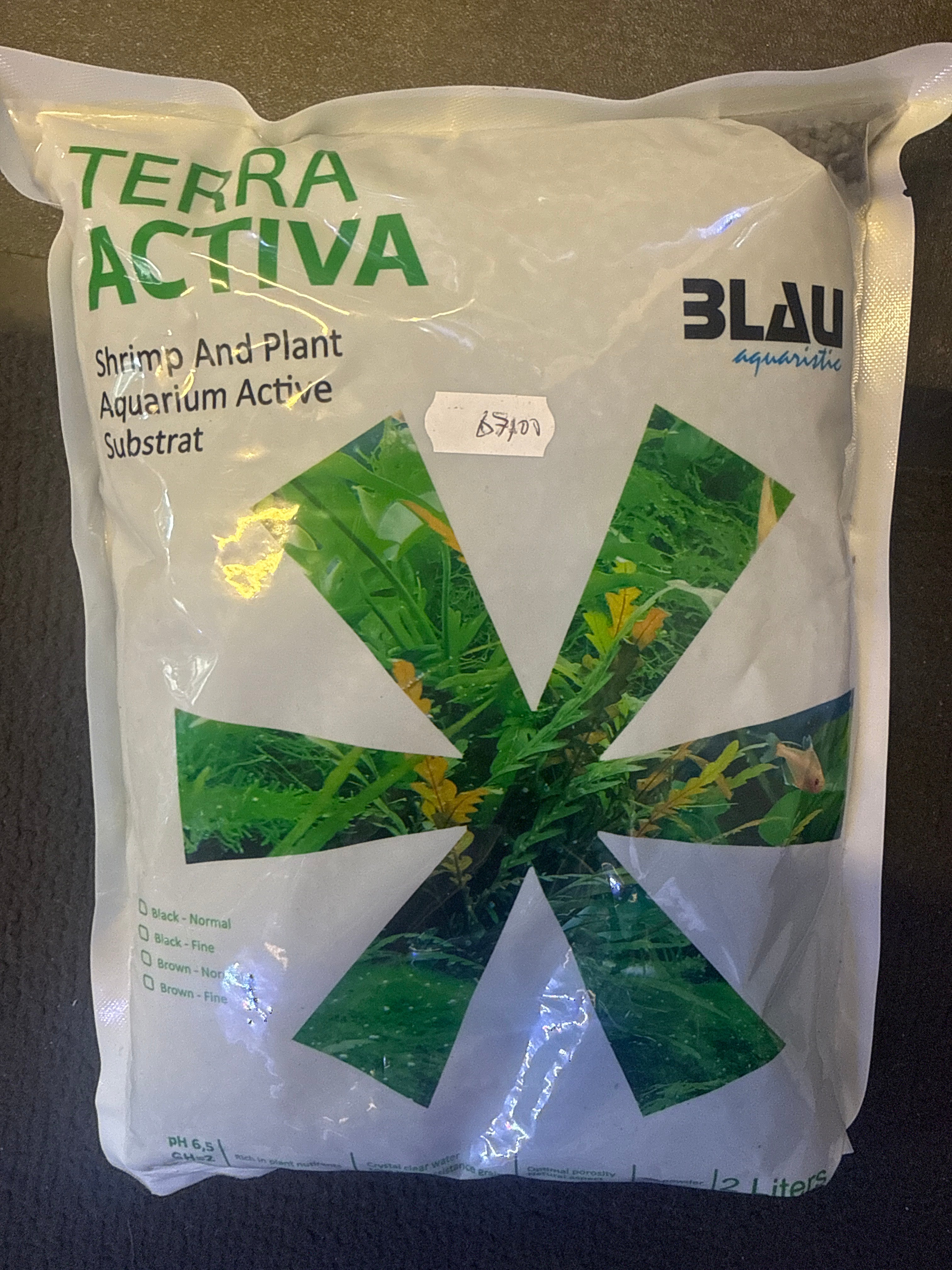 BLAU terra activa 2 liter sort groft