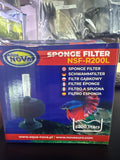 Svampefilter til luft, Aqua Nova >200 liter