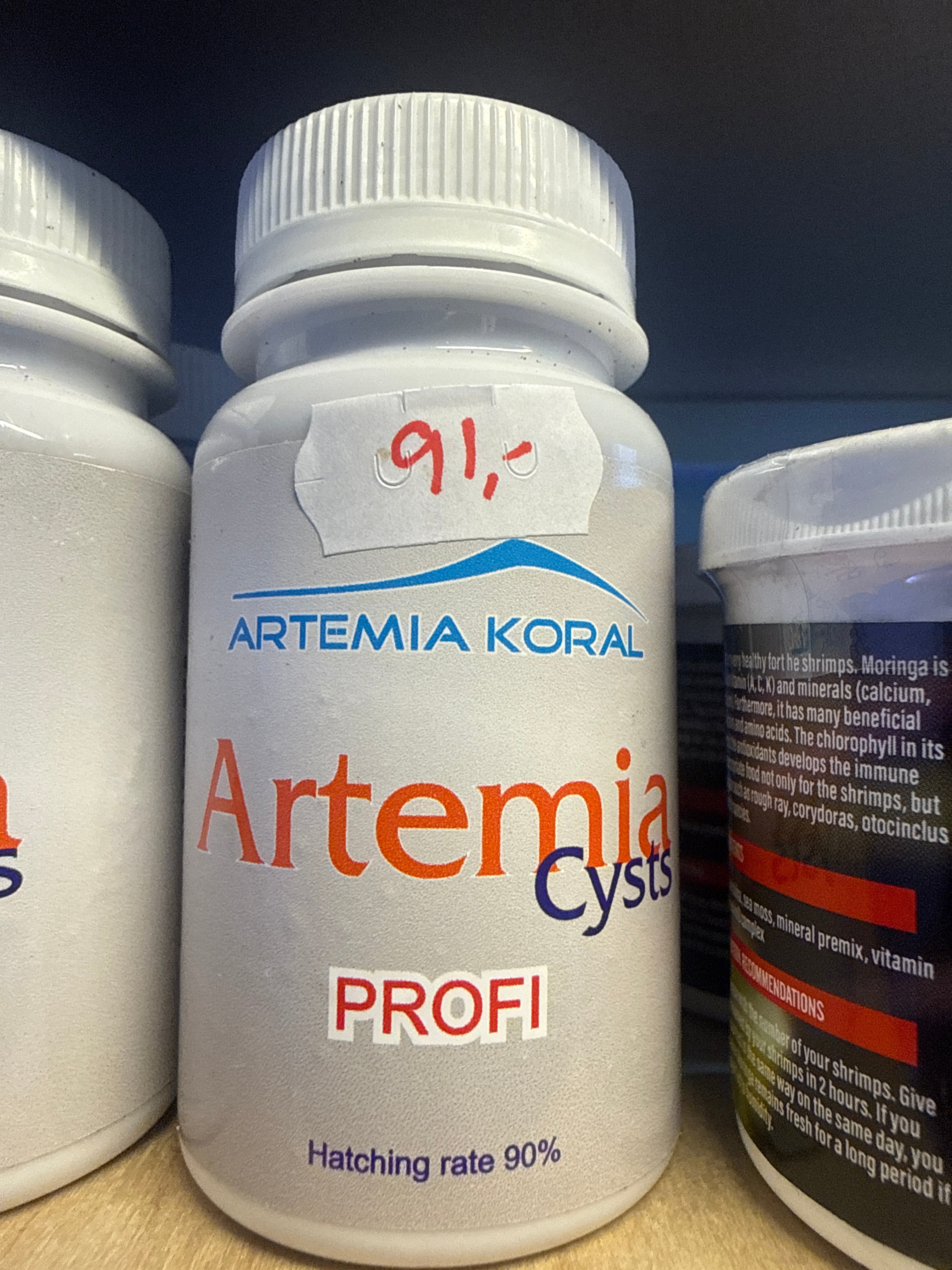 Artemia æg ‘koral’