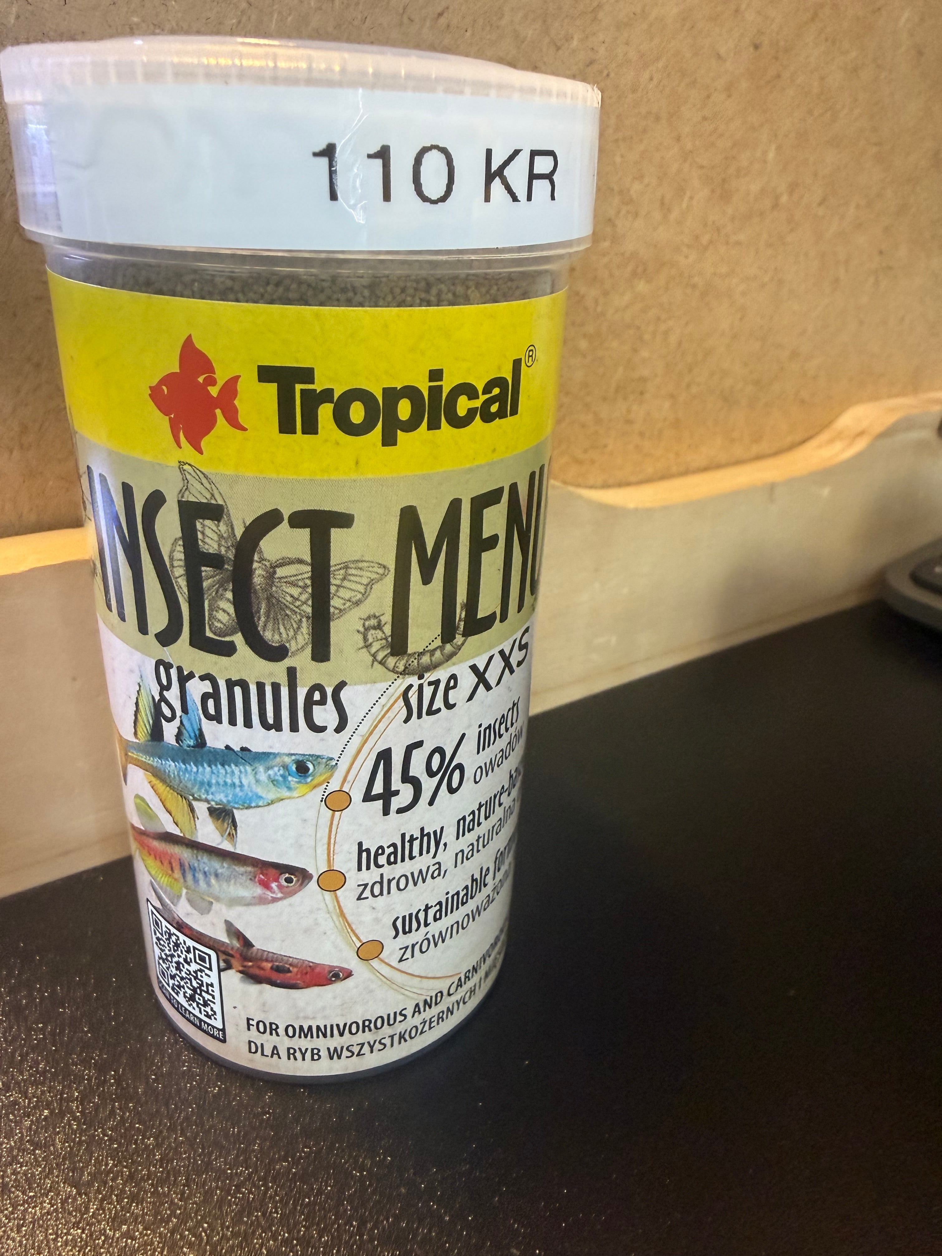 Tropical Insect Menu Granules XXS 250ML